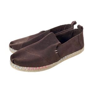 Toms x & Other Stories Shoes Women’s Sz 8 Deconstructed Alpargata Ganache Suede
